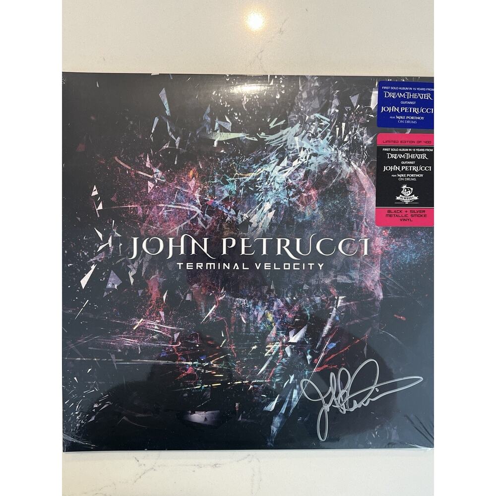 Dream Theater/ John Petrucci Signed Terminal Velocity Limited LP AUTOGRAPHED